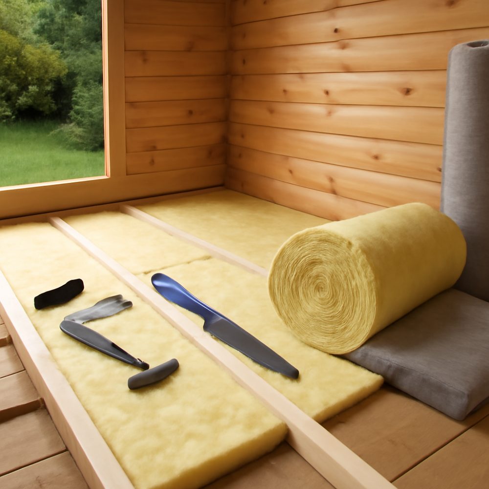 Как утеплить пол в садовом домике 1