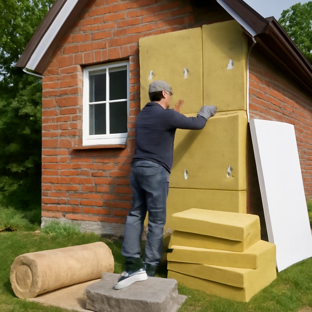 Как утеплить кирпичный дачный домик 1