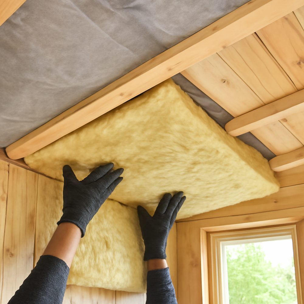 Как утеплить потолок дачного домика 1