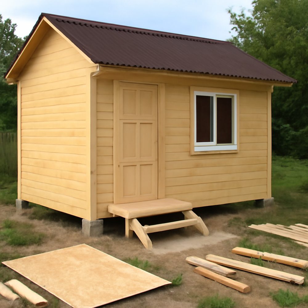 Из чего построить дешевый дачный домик 1