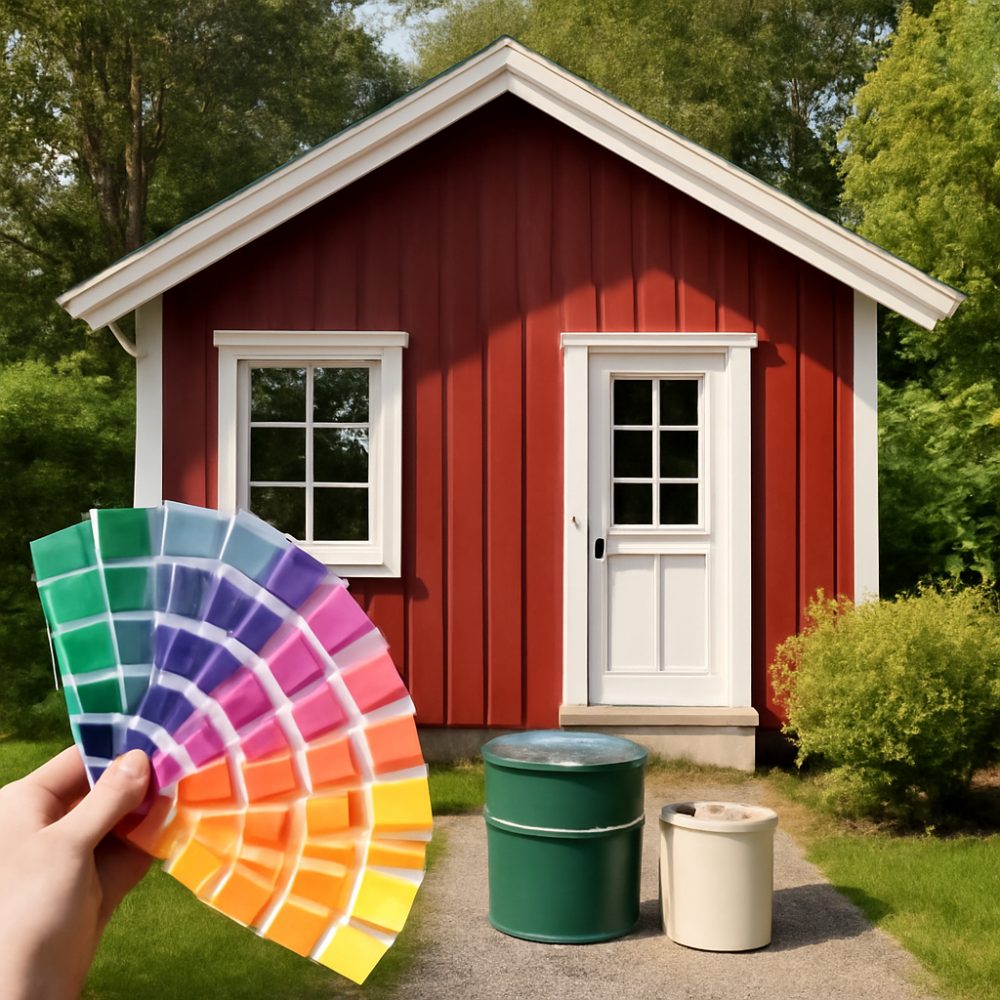 В какой цвет покрасить дачный домик снаружи 1