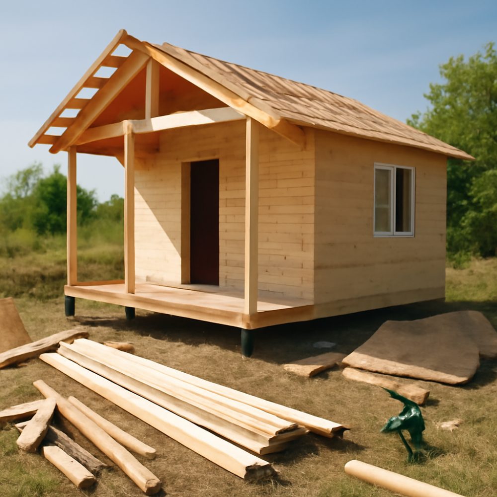 Как построить дешевый дачный домик 1
