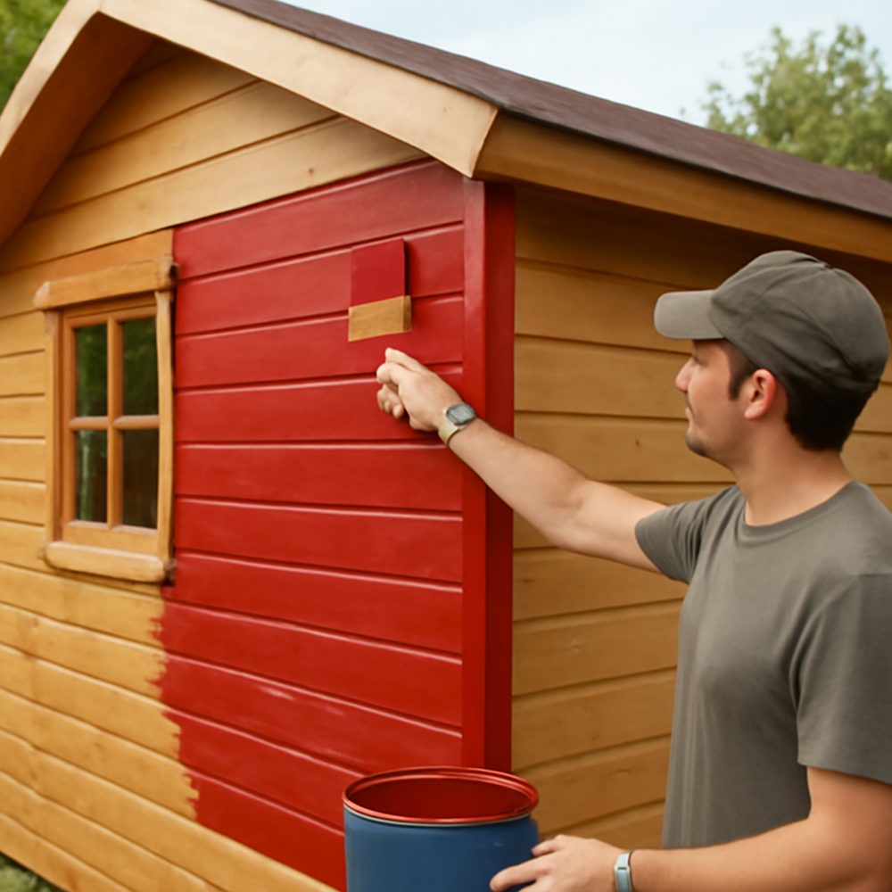 Как покрасить дачный домик снаружи деревянный своими руками пошаговая инструкция 1