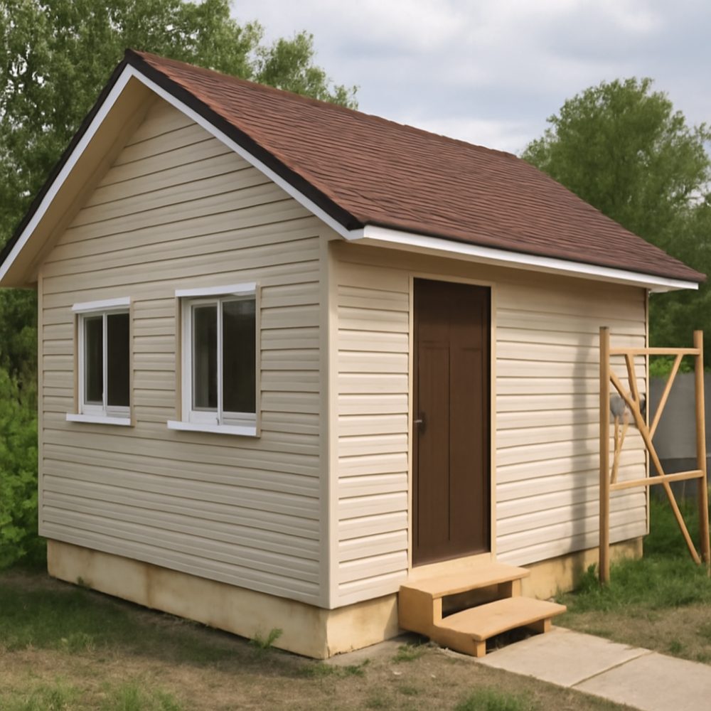 Чем обшить дачный домик снаружи недорого 1