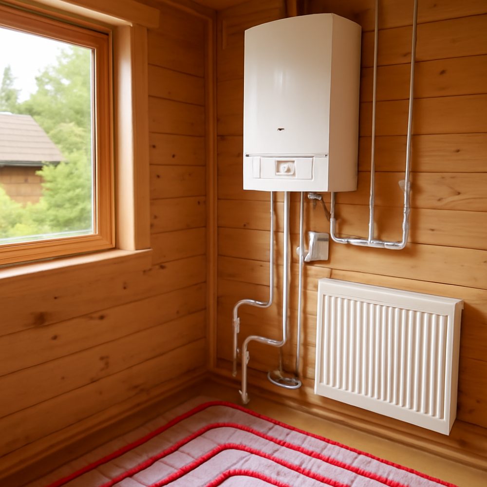 Как сделать отопление в дачном домике 1