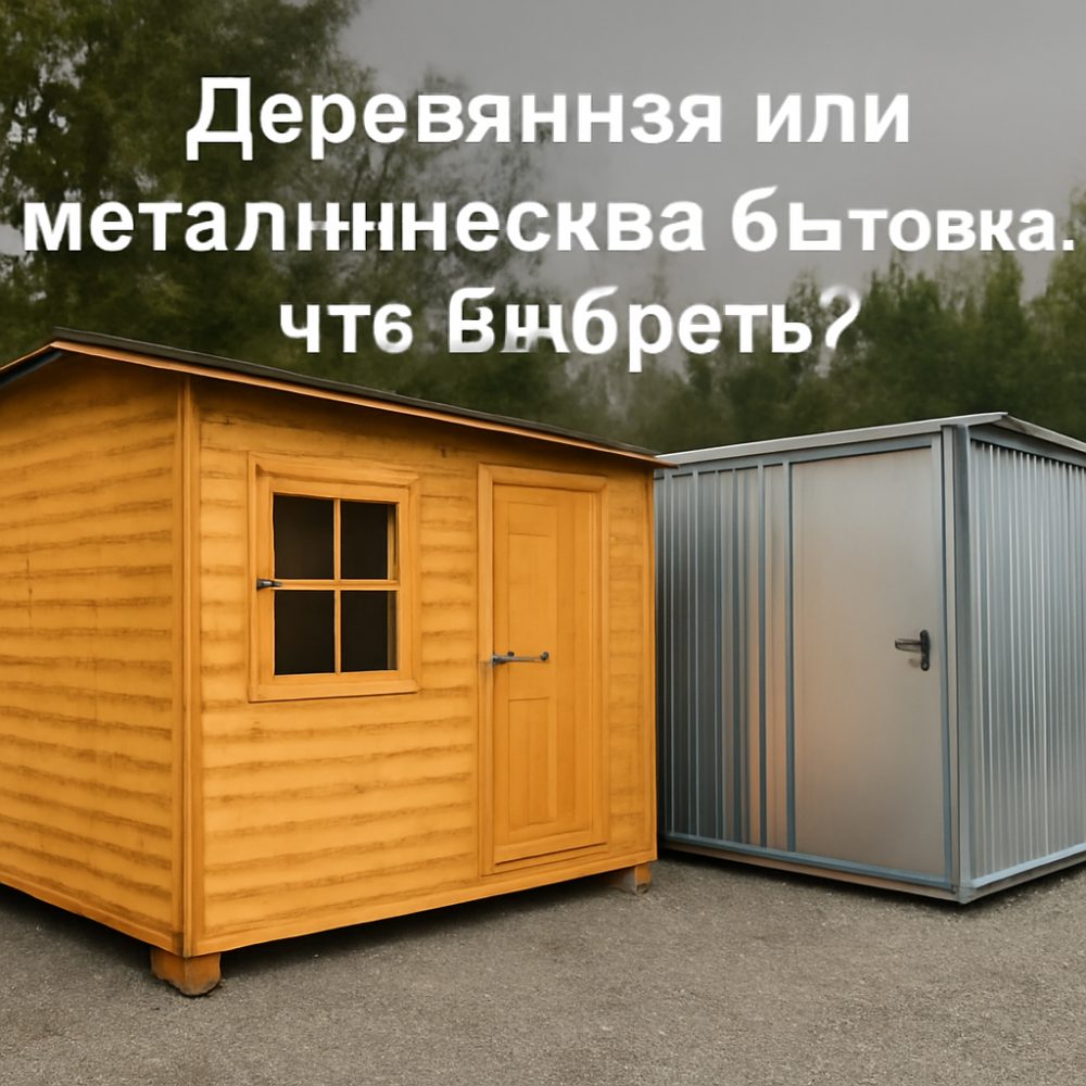 Какая бытовка лучше деревянная или металлическая для дачи 1