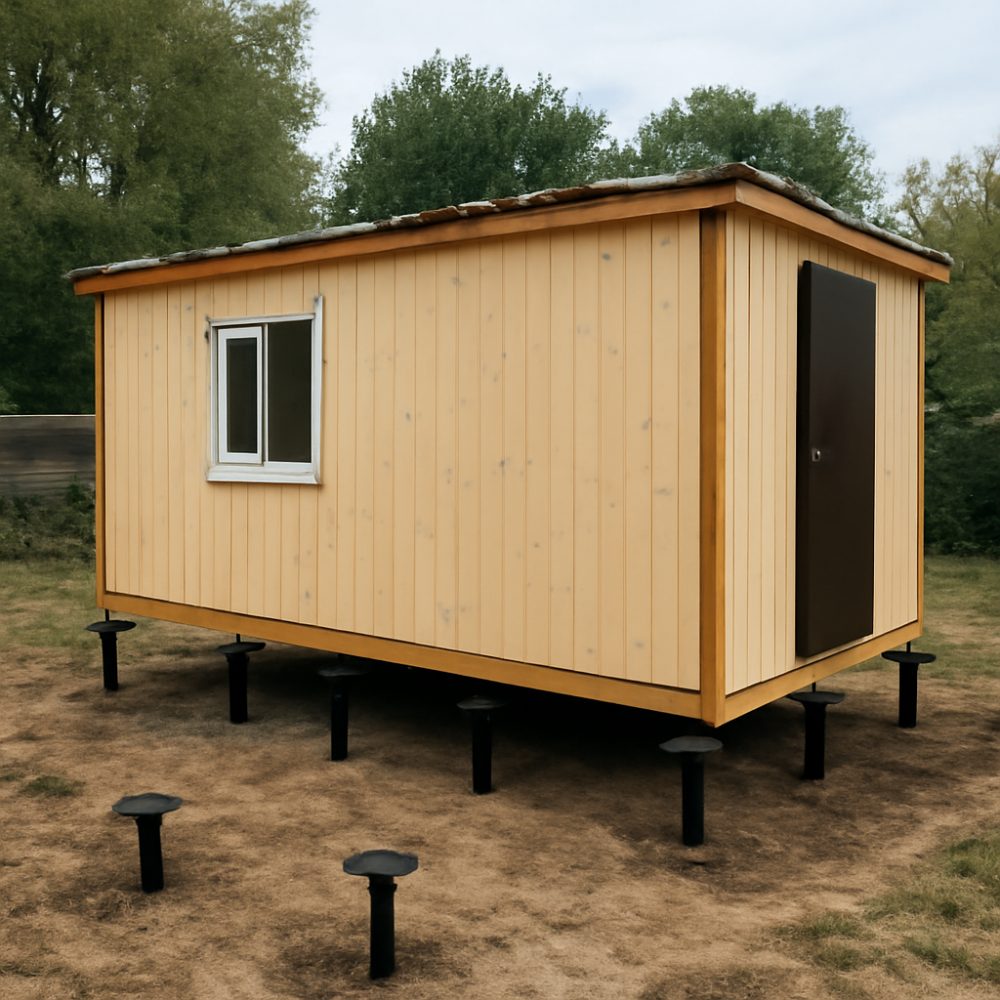 Сколько свай нужно под бытовку 6 на 3 1