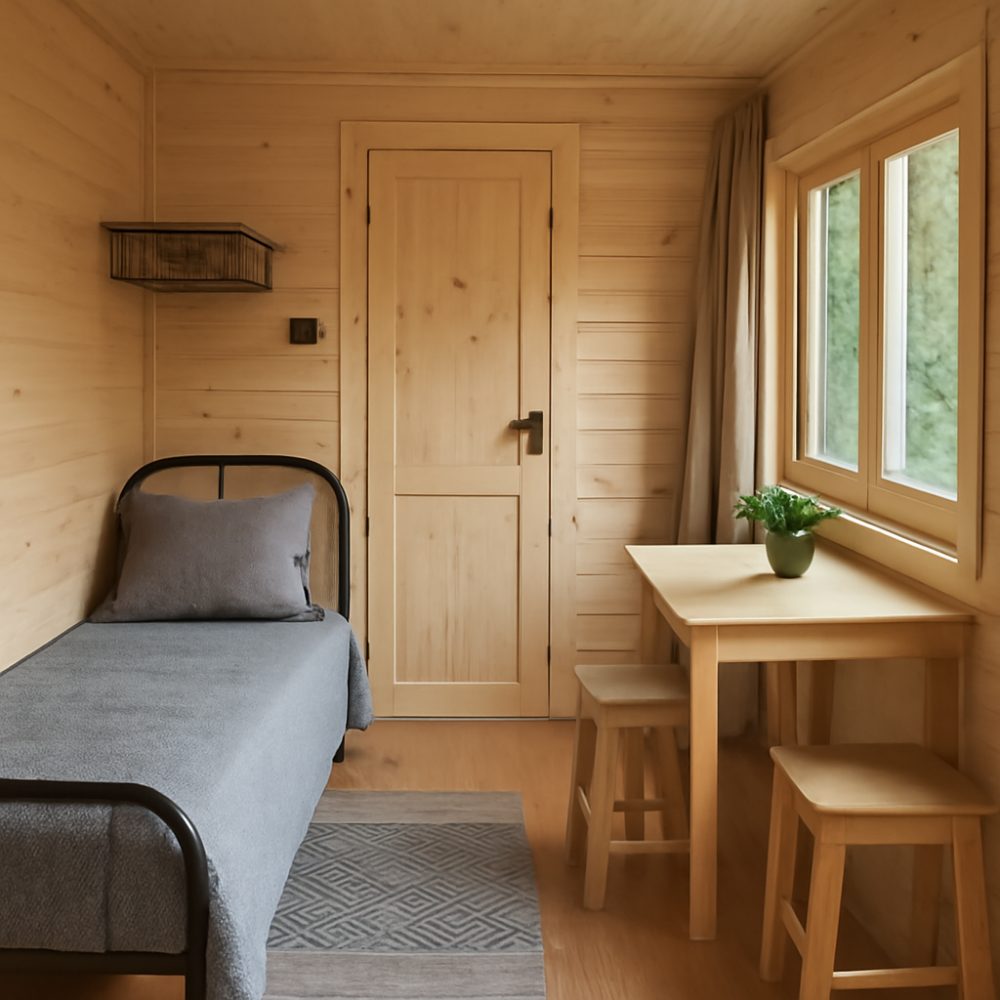 Как обустроить бытовку на даче 1