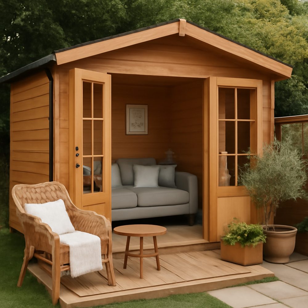 Как облагородить бытовку на дачном участке 1