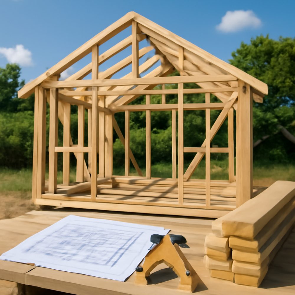 Как собрать каркасный домик 1