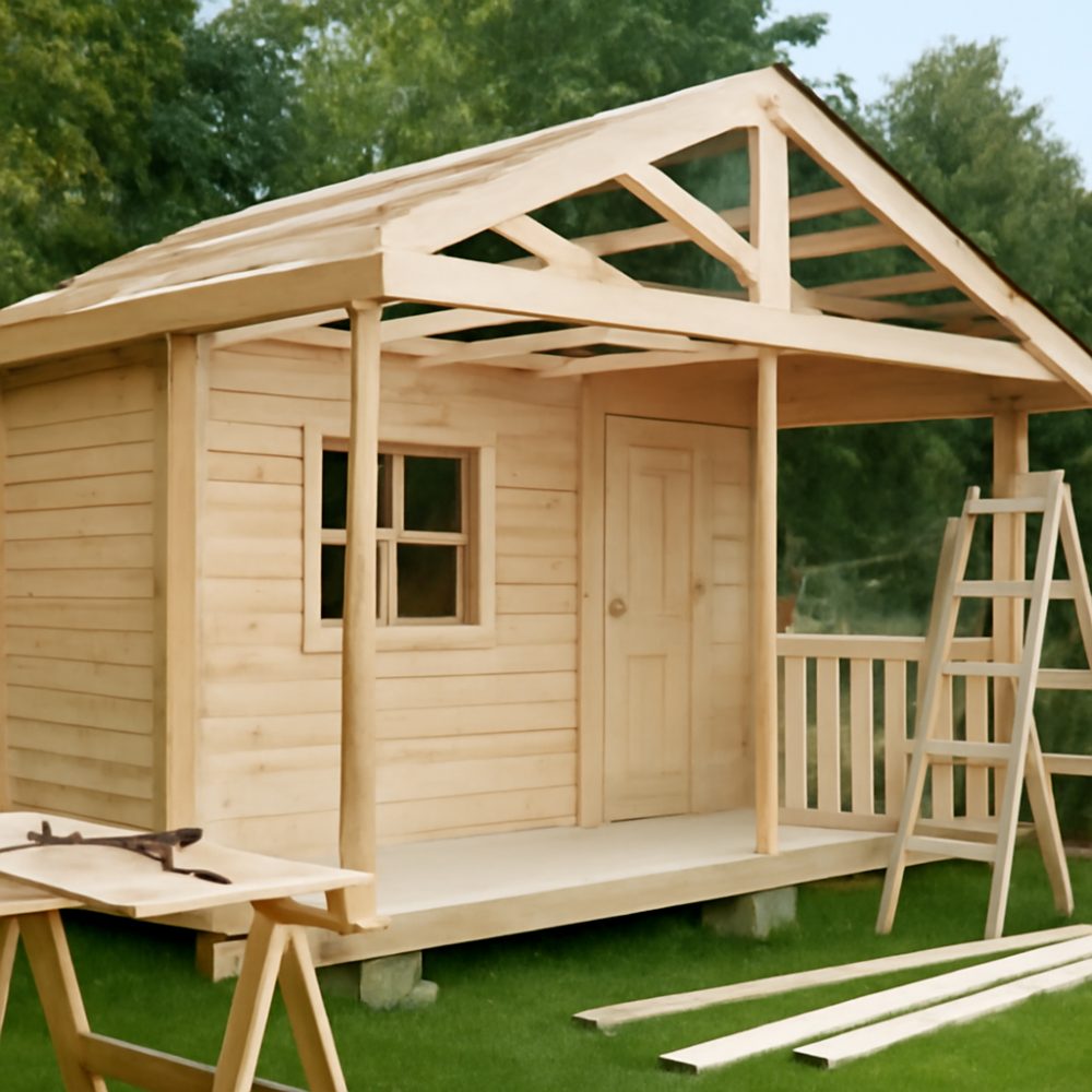 Как сделать летний домик на даче своими руками 1