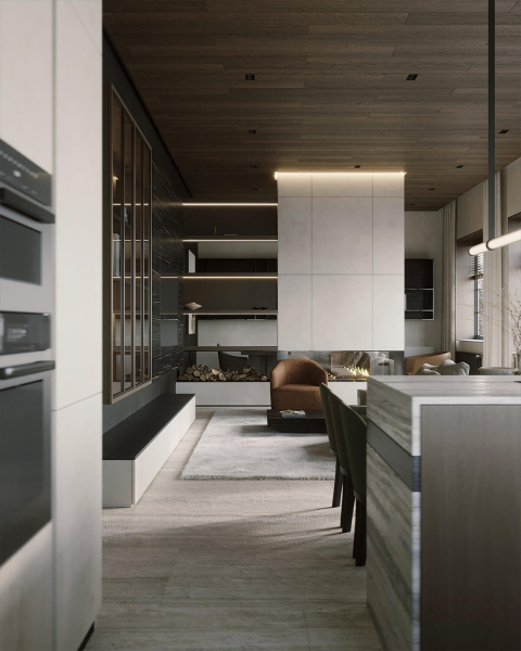 Как сочетать дерево разных оттенков в интерьере