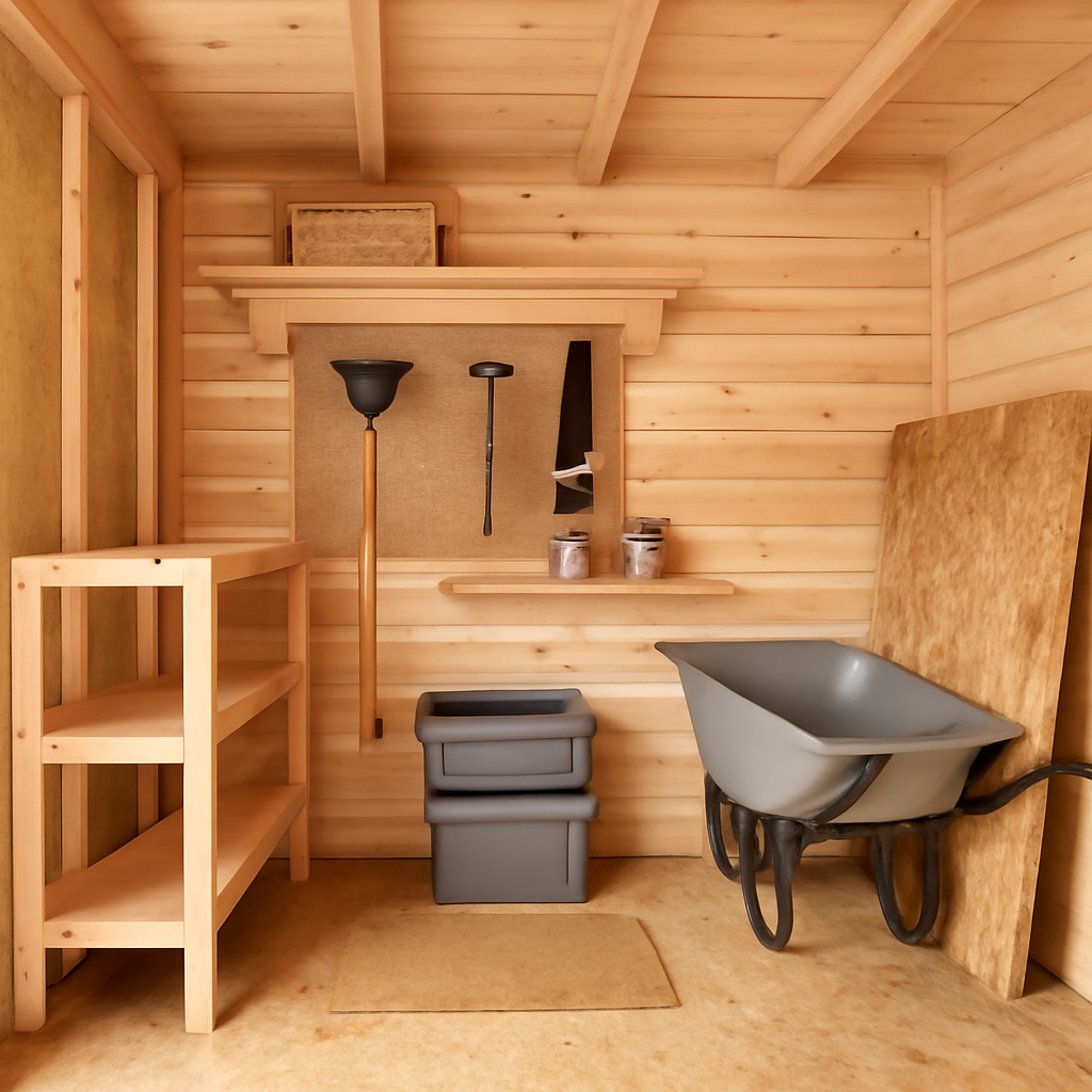 Как отделать хозблок внутри 1