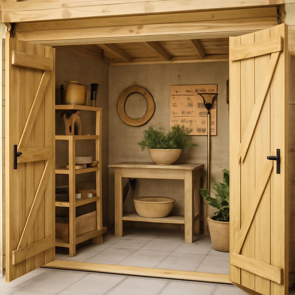 Как красиво отделать хозблок 1