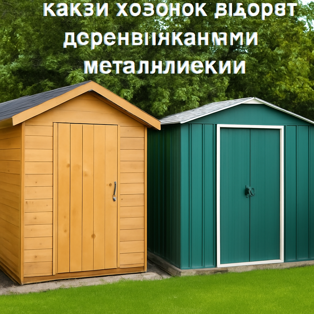 Какой хозблок выбрать для дачи деревянный или металлический 1